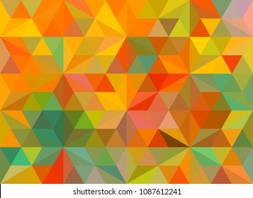 Flat retro color geometric triangle wallpaper