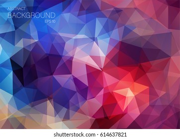 Flat retro color geometric triangle wallpaper