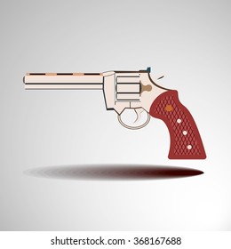 Flat revolver icon