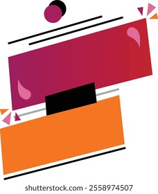 Flat Ribbon Banner Ribbon Elegant