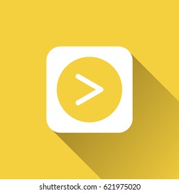 flat right arrow icon