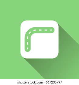 flat road icon