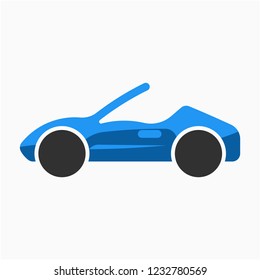Flat Roadster pixel perfect vector icon