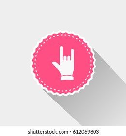 flat rock hand icon