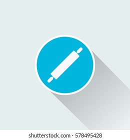 flat rolling pin icon