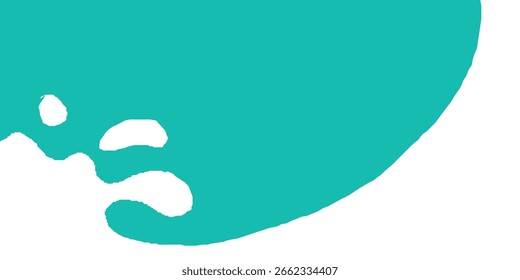 Salpicaduras de leche blanca de estilo plano y áspero sobre fondo azul para anuncios de lácteos, empaques y Anuncios de alimentos.