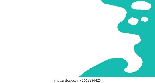 Salpicaduras de leche blanca de estilo plano y áspero sobre fondo azul para anuncios de lácteos, empaques y Anuncios de alimentos.