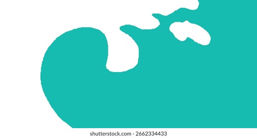 Linho branco estilo áspero liso splash no fundo azul para anúncios de laticínios, embalagens e banners de alimentos.
