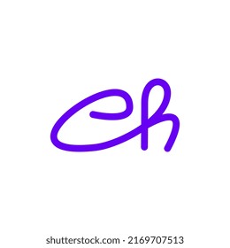 flat rounded monogram letter logo template