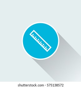 flat ruler icon
