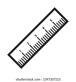 flat ruler icon symbol, vector, eps 10