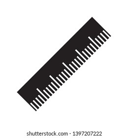 flat ruler icon symbol, vector, eps 10