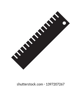 flat ruler icon symbol, vector, eps 10