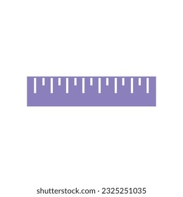 Flat Ruler Icon Symbol Vector Illustration