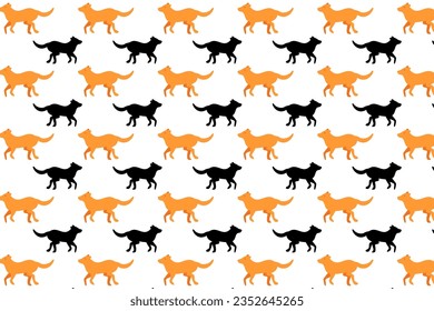 Flat Running Dog Pattern Background, can be used for business designs, presentation designs or any suitable designs.