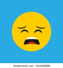 Flat Sad Icon, Simple Sad Icon, Simple Emoticon