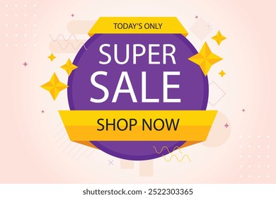 flat sale background. sales banner