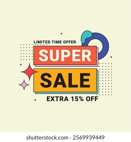  flat sale badges vector illustration
