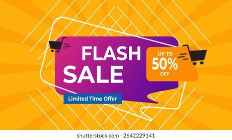 
Flat sale landing page template