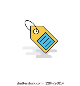 Flat Sale tag  Icon. Vector