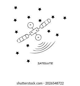 Flachsatelliten, Broadcast, Radarempfänger, Symbol, Illustrationssymbol, Zeichen, Logo Vorlage Vektor.