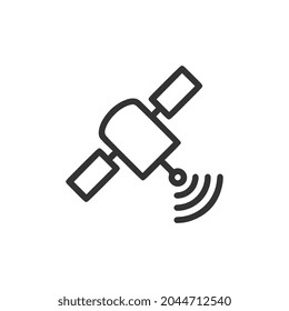 flat satellite, broadcast, radar, receiver, icon, illustration symbol sign, logo template, vector