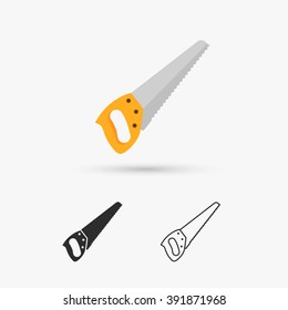 flat saw icon
