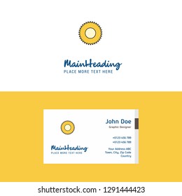 Flat Saw  Logo and Visiting Card Template. Busienss Concept Logo Design