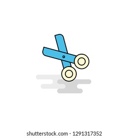 Flat Scissor Icon. Vector