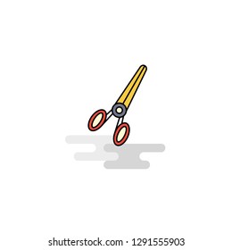 Flat Scissor Icon. Vector