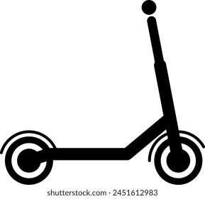 Flat scooter icon as symbol for web page design sity ecology transport or lifestyle
