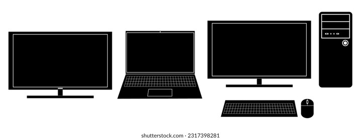 flat screen or oled, plasma, realistic illustration, hite blank monitor mockup, wide flatscreen monitor,
laptop realistic computer in mockup style, laptop isolated on a white background