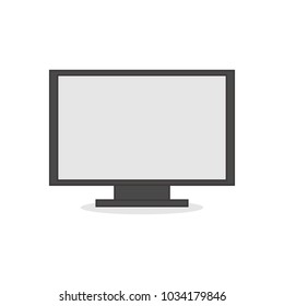 Flat Screen Television Vector Illustration