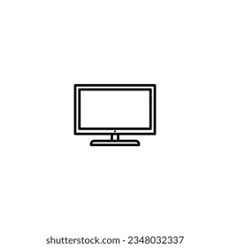 flat screen tv icon vector illustration