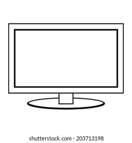 Flat screen vector