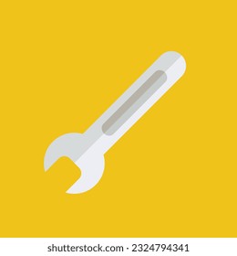 Flat screwdriver icon symbol vector Illustration.