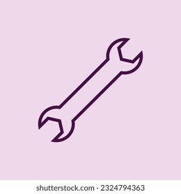 Flat screwdriver icon symbol vector Illustration.