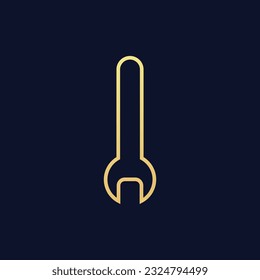Flat screwdriver icon symbol vector Illustration.