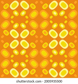 Flat seamless pattern for prints, cobwebs, textiles, advertising and any design projects. Simple rounded shapes will decorate any surface or thing and make it attractive.