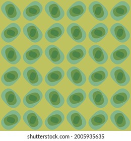 Flat seamless pattern for prints, cobwebs, textiles, advertising and any design projects. Simple rounded shapes will decorate any surface or thing and make it attractive.