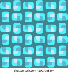 Flat seamless pattern for prints, cobwebs, textiles, advertising and any design projects. Simple rounded shapes will decorate any surface or thing and make it attractive.