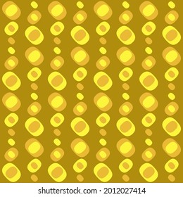 Flat seamless pattern for prints, cobwebs, textiles, advertising and any design projects. Simple rounded shapes will decorate any surface or thing and make it attractive.