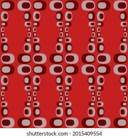 Flat seamless pattern for prints, cobwebs, textiles, advertising and any design projects. Simple rounded shapes will decorate any surface or thing and make it attractive.