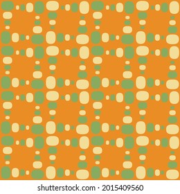 Flat seamless pattern for prints, cobwebs, textiles, advertising and any design projects. Simple rounded shapes will decorate any surface or thing and make it attractive.