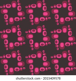 Flat seamless pattern for prints, cobwebs, textiles, advertising and any design projects. Simple rounded shapes will decorate any surface or thing and make it attractive.