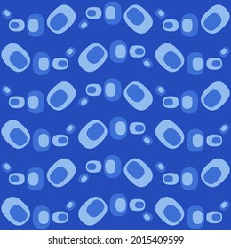 Flat seamless pattern for prints, cobwebs, textiles, advertising and any design projects. Simple rounded shapes will decorate any surface or thing and make it attractive.