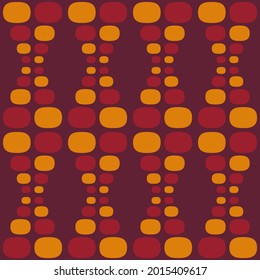 Flat seamless pattern for prints, cobwebs, textiles, advertising and any design projects. Simple rounded shapes will decorate any surface or thing and make it attractive.