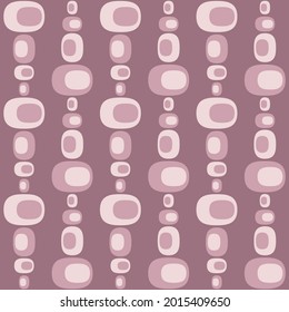 Flat seamless pattern for prints, cobwebs, textiles, advertising and any design projects. Simple rounded shapes will decorate any surface or thing and make it attractive.