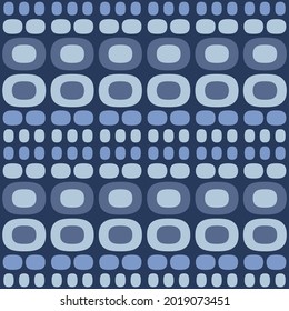 Flat seamless pattern for prints, cobwebs, textiles, advertising and any design projects. Simple rounded shapes will decorate any surface or thing and make it attractive.