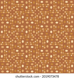Flat seamless pattern for prints, cobwebs, textiles, advertising and any design projects. Simple rounded shapes will decorate any surface or thing and make it attractive.